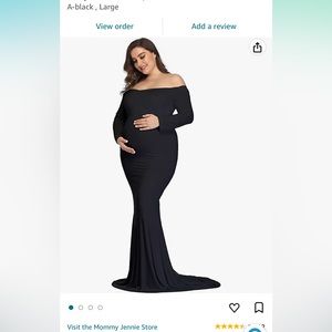 Black maternity dress